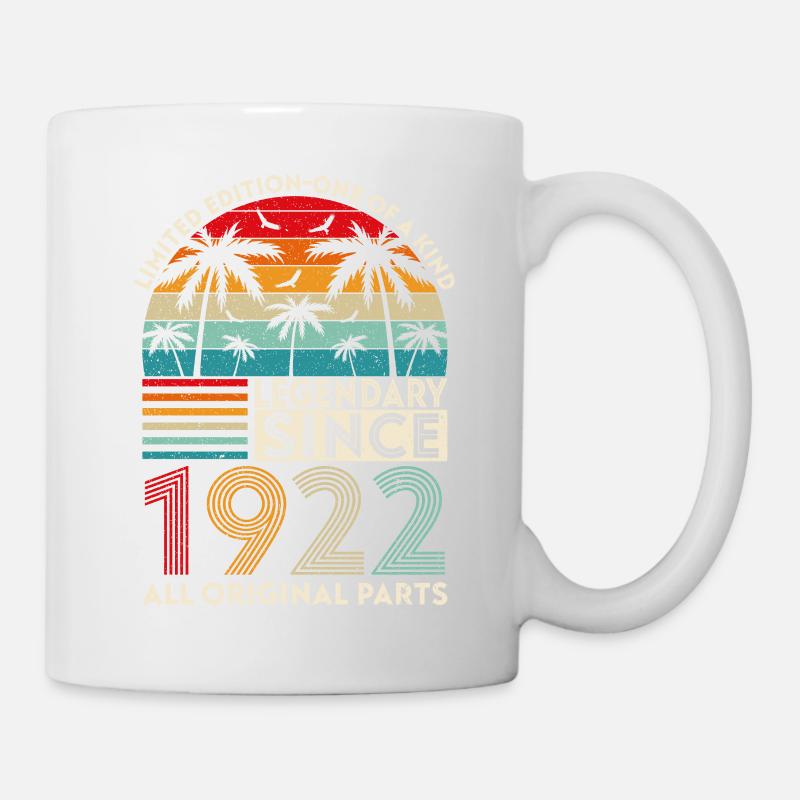 Legendär seit 1922 alle Originalteile - Tasse - Weiß