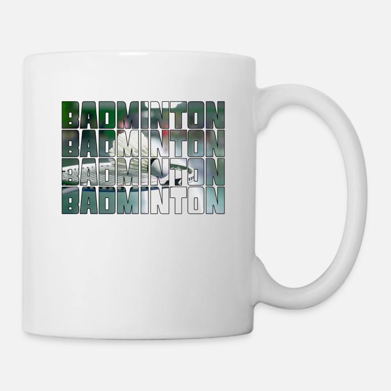 Badminton - Tasse - Weiß