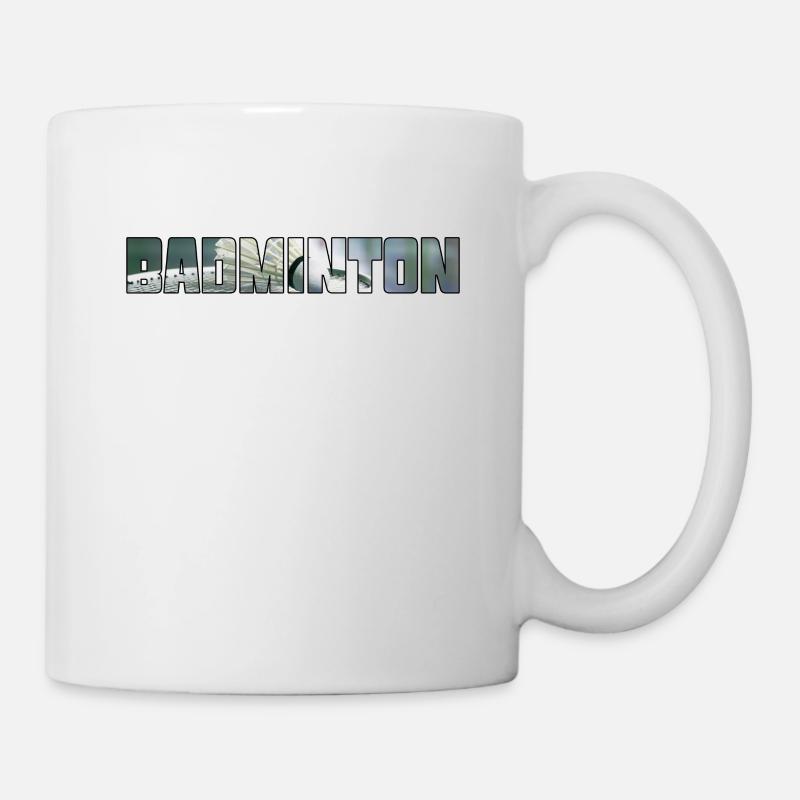 Badminton - Tasse - Weiß