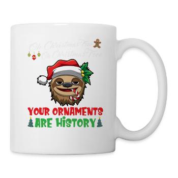 Oh Christmas Tree Your Ornaments Are History - Mug - white - Right