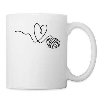 Tricot Tricot Crochet Tricoteur - Mug blanc - blanc - Droite