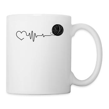 Tricot Tricot Crochet Tricoteur - Mug blanc - blanc - Droite