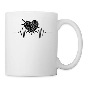 Tricot Tricot Crochet Tricoteur - Mug blanc - blanc - Droite