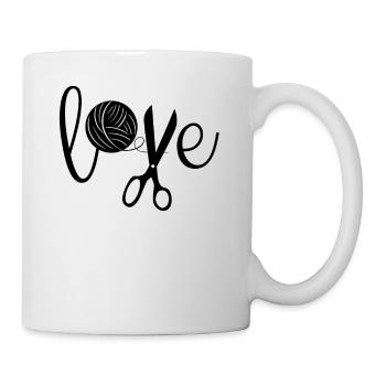 Tricot Tricot Crochet Tricoteur - Mug blanc - blanc - Droite