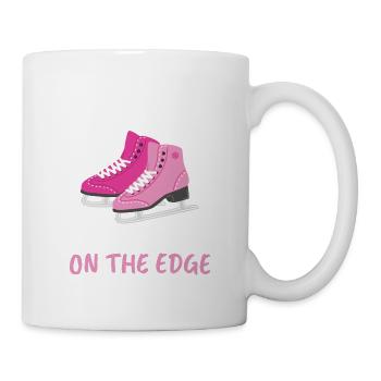 Le patineur artistique vit toujours au bord de l’abîme - Mug blanc - blanc - Droite