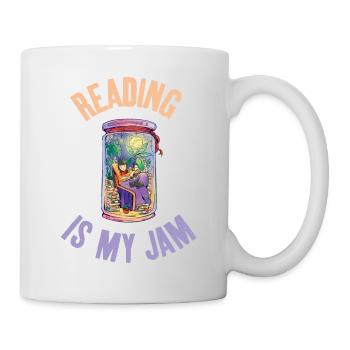 Lesen Ist Meine Marmelade Coole Kunst Für - Tasse - Weiß - Rechts