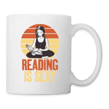 Lesen Ist Sexy Motivationstext Für Bücherwurm Von - Tasse - Weiß - Rechts