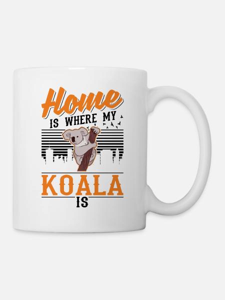Zuhause ist wo mein Koala ist - Tasse - Weiß