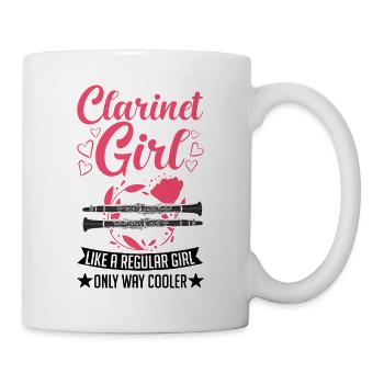 Clarinette Clarinettiste - Mug blanc - blanc - Droite