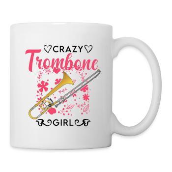 Crazy Trombone Girl Trombones Girl - Mug blanc - blanc - Droite