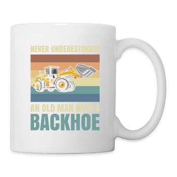 Unterschätzen Sie Niemals Einen Alten Mann Mit - Tasse - Weiß - Rechts