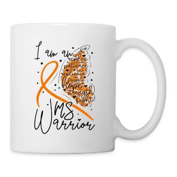 Butterfly Multiple Sclerosis Warrior - Mug - white - Right