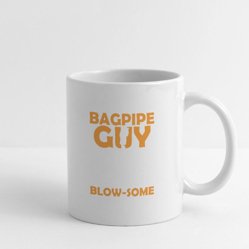 Le gars de la cornemuse juste un gars normal mais plus de souffle B Mug blanc