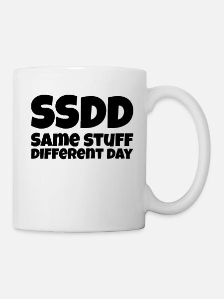 Même chose un jour différent - Mug blanc - blanc