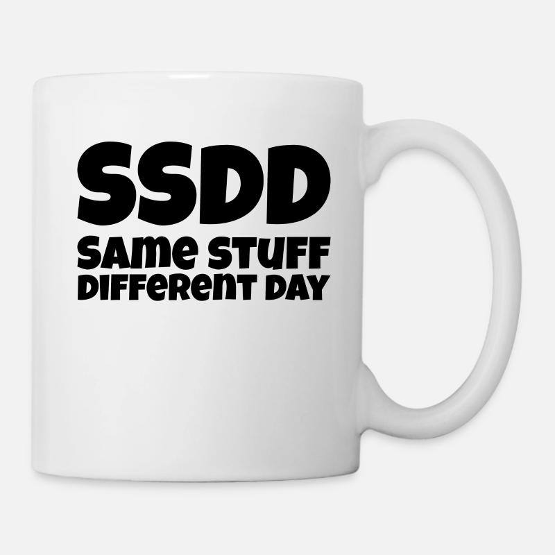 Même chose un jour différent - Mug blanc - blanc