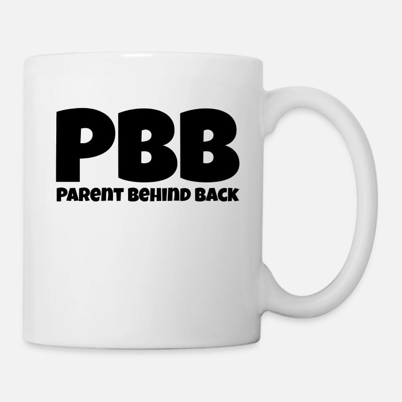 Parent behind back - Tasse - Weiß