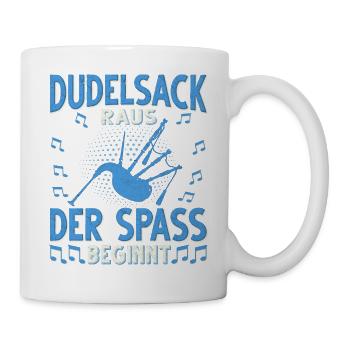 Dudelsack Musikverein Sackpfeifer Musiker - Tasse - Weiß - Rechts