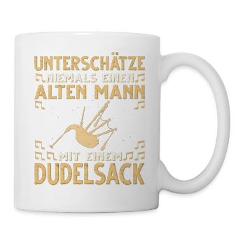 Dudelsack Musikverein Sackpfeifer Musiker - Tasse - Weiß - Rechts