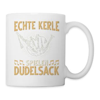 Dudelsack Musikverein Sackpfeifer Musiker - Tasse - Weiß - Rechts