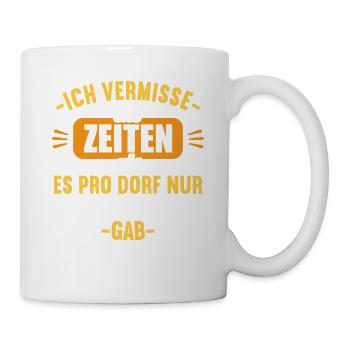 Anti Umweltschutz Parodie Umweltschutz - Tasse - Weiß - Rechts