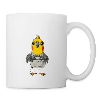 Ich mag halt einfach Nyphensittiche - Tasse - Weiß - Rechts