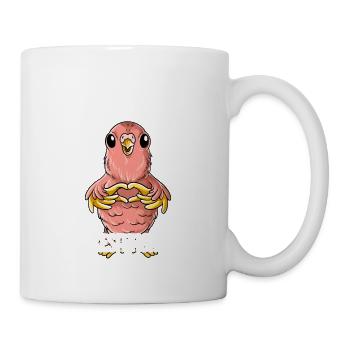 Ich mag halt einfach Bourkesittiche - Tasse - Weiß - Rechts