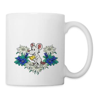 Autriche Alpes Fromage Plaisir Suisse Souris Rongeur Enfant - Mug blanc - blanc - Droite