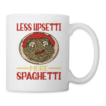 Less Upsetti, More Spaghetti 4 - Mug - white - Right
