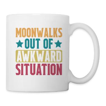 Moonwalks Out Of Awkward Situation - Mug - white - Right