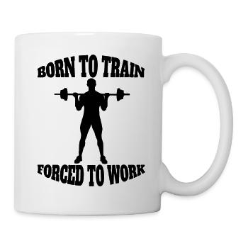 Fitness Muscle Athlete Bodybuilder Strength Training - Mug - white - Right