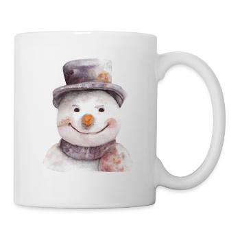 Schneemann - Tasse - Weiß - Rechts