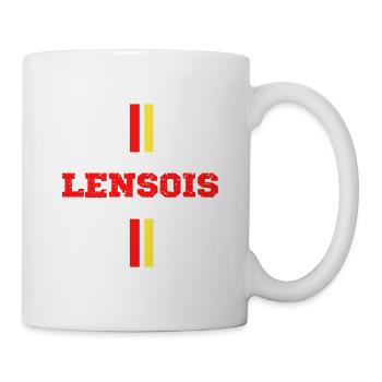 Lensois Cadeau Supporter Lens Football Sang et Or - Mug blanc - blanc - Droite