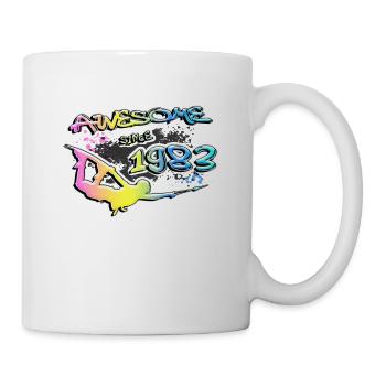 Awesome since 1983. Wakeboard Lifestyle Vintage - Tasse - Weiß - Rechts