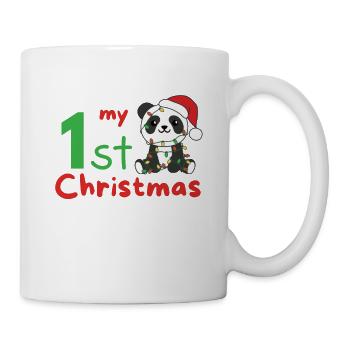 Panda Weihnachten Pandas my 1st Christmas - Mug - white - Right