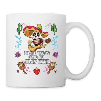 Je déteste les tacos a dit non Juan jamais cuisine mexicaine - Mug blanc - blanc - Droite