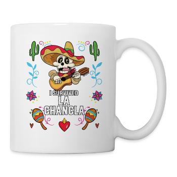 I Survived La Chancla Mexican Slippers Sandals - Mug - white - Right