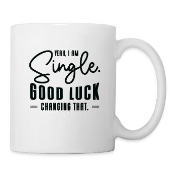 Single Relationship Independent Typography Single - Mug - white - Right