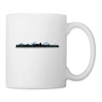Retro Forest Nature Wildlife Trees Reflection - Mug - white - Right