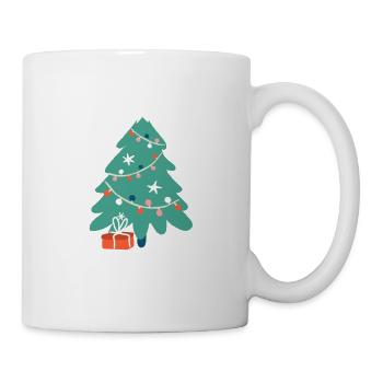Christmas tree Christmas tree Christmas gift - Mug - white - Right