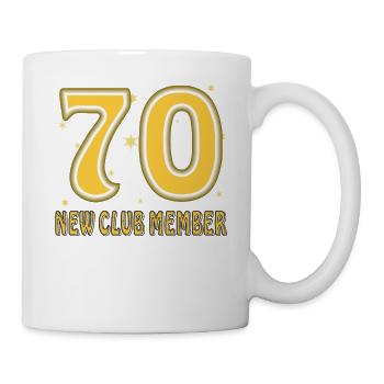 ANNIVERSAIRE 70 - Mug blanc - blanc - Droite
