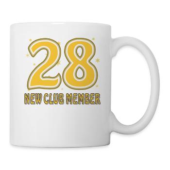 GEBURTSTAG 28 - Tasse - Weiß - Rechts