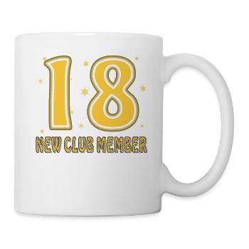 GEBURTSTAG 18 - Tasse - Weiß - Rechts