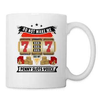 Casino Gambling Slot Machine à sous Jeu de cartes - Mug blanc - blanc - Droite