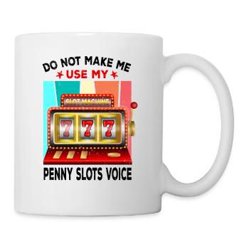 Casino Gambling Slot Machine Card Game - Mug - white - Right