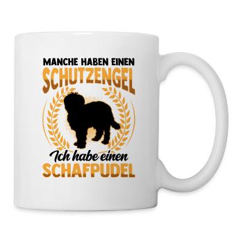 Schafpudel Schutzengel altdeutscher Hütepudel - Tasse - Weiß - Rechts