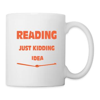Une journée sans lire, c’est comme plaisanter avec des livres - Mug blanc - blanc - Droite
