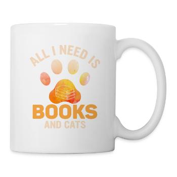 All I Need Is Books And Cats Book Lover Reading - Mug - white - Right