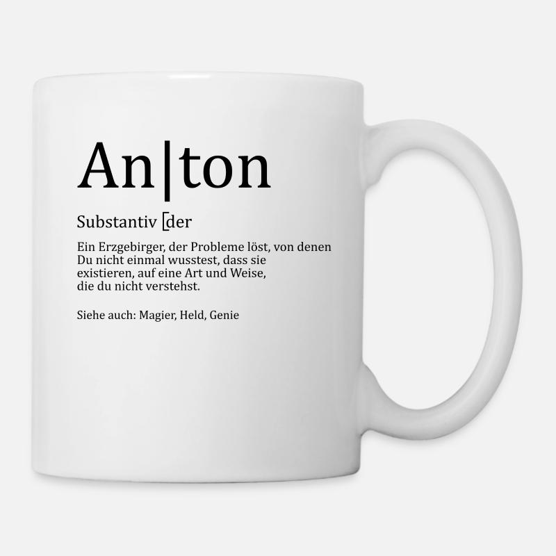 Erzgebirge Anton - Tasse - Weiß