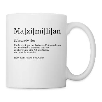 Erzgebirge Maximilian - Tasse - Weiß - Rechts
