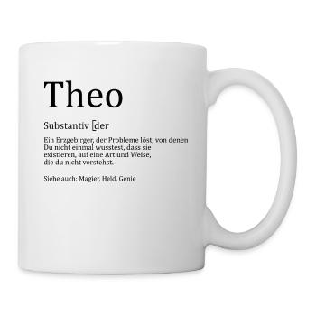 Erzgebirge Theo - Tasse - Weiß - Rechts